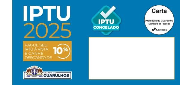 Pagamento do IPTU congelado com vencimento prorrogado entra na última semana